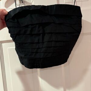 Abercrombie black ruffle tube top, only worn twice